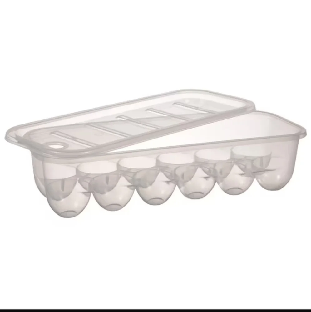 Essentials™ Rectangular Plastic Egg Storage Containers - Picture 2 of 5